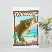 Tennessee visposter. briefpapier (Staand voorkant)