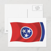 Tennessee Vlag Ansichtkaart Briefkaart (Voorkant / Achterkant)