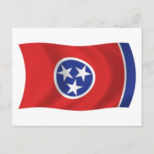 Tennessee Vlag Ansichtkaart Briefkaart