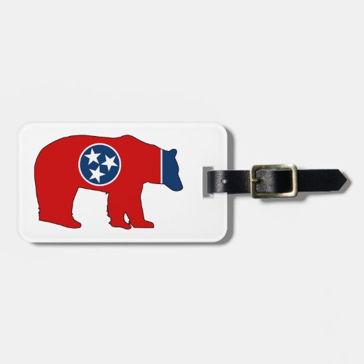Tennessee Vlag Beer Bagagelabel (Voorkant horizontaal)