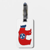 Tennessee Vlag Beer Bagagelabel (Achterkant verticaal)
