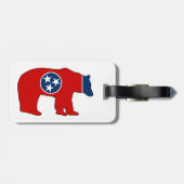 Tennessee Vlag Beer Bagagelabel (Achterkant horizontaal)
