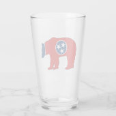 Tennessee Vlag Beer Glas (Achterkant)