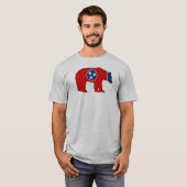 Tennessee Vlag Beer T-shirt (Voorkant volledig)