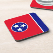 Tennessee-vlag Bier Onderzetter (Linkerzijde)