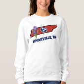 Tennessee Vlag & Bloem Paarse Iris Aangepaste Teks Trui (Voorkant)