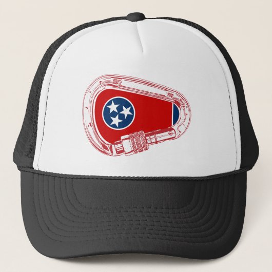 Tennessee-vlag — Carabiner Trucker Pet (Voorkant)