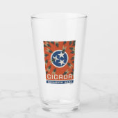 Tennessee Vlag Cicada Invasion Glas (Voorkant)