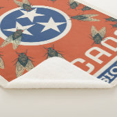 Tennessee Vlag Cicada Invasion Sherpa Deken (3/4)