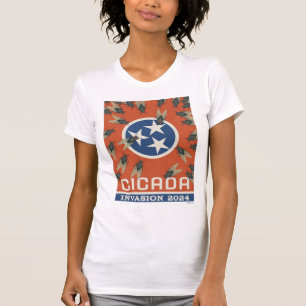 Tennessee Vlag Cicada Invasion T-shirt