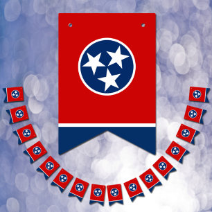 Tennessee Vlag Feestje, vlaggenhalsketting Vlaggen Vlaggetjes