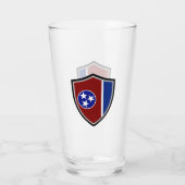 Tennessee-vlag Glas (Achterkant)
