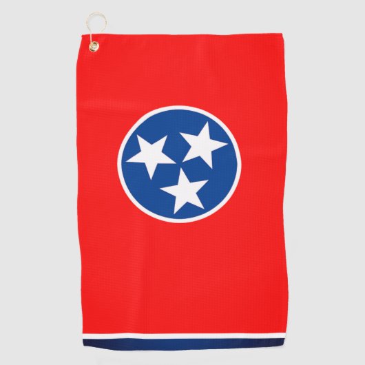 Tennessee Vlag Golf Handdoek (Voorkant)