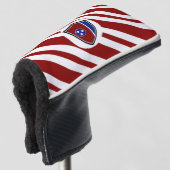Tennessee-vlag Golfheadcover (3/4 voorkant)