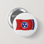 Tennessee Vlag Knop Ronde Button 5,7 Cm (Voorkant /achterkant)