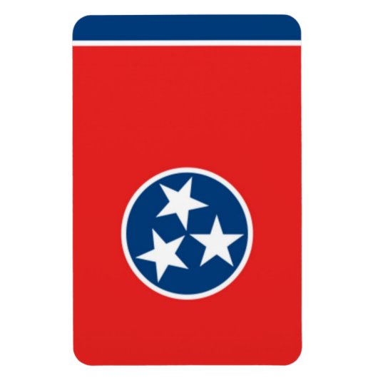 Tennessee-vlag Magneet (Verticaal)