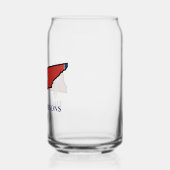 Tennessee Vlag met State Flower Iris Aangepaste te Blikvorm Glas (Links)