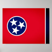 Tennessee-vlag Poster (Voorkant)
