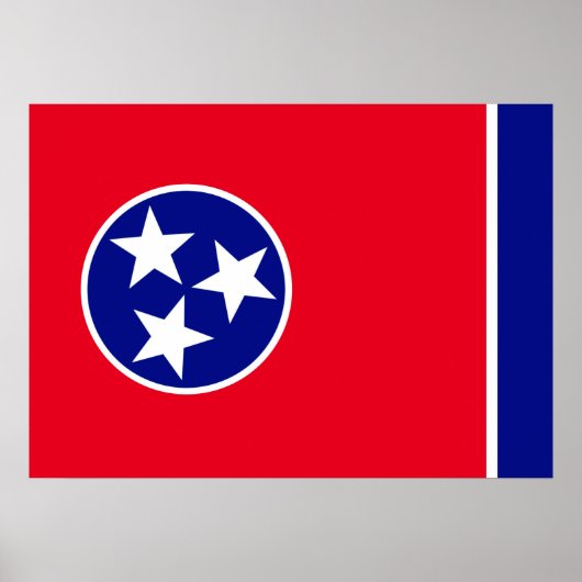 Tennessee-vlag Poster (Voorkant)