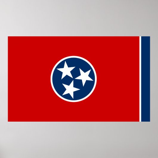 Tennessee-vlag Poster (Voorkant)