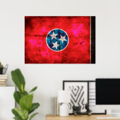  Tennessee-vlag Poster (Thuiskantoor)