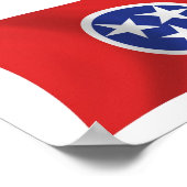 Tennessee Vlag Poster Print (Hoek)