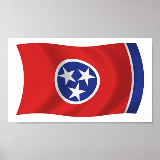 Tennessee Vlag Poster Print (Voorkant)