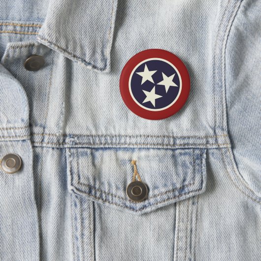 Tennessee-vlag Ronde Button 5,7 Cm (In situ)