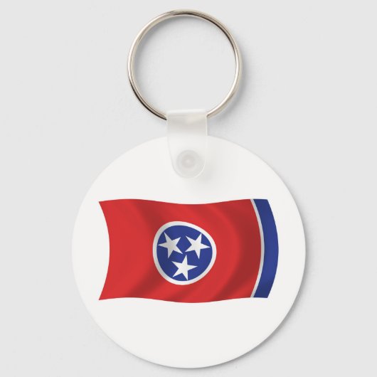 Tennessee Vlag Sleutelhanger (Voorkant)