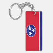 Tennessee-vlag Sleutelhanger (Voorkant Links)