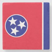 Tennessee-vlag Stenen Onderzetter (Voorkant)