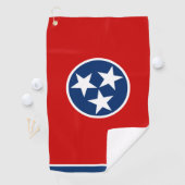Tennessee Vlag & Tennessee State USA golf / sport Golfhanddoek (Insitu)