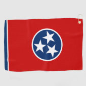 Tennessee Vlag & Tennessee State USA golf / sport Golfhanddoek (Horizontaal)