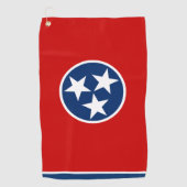 Tennessee Vlag & Tennessee State USA golf / sport Golfhanddoek (Voorkant)