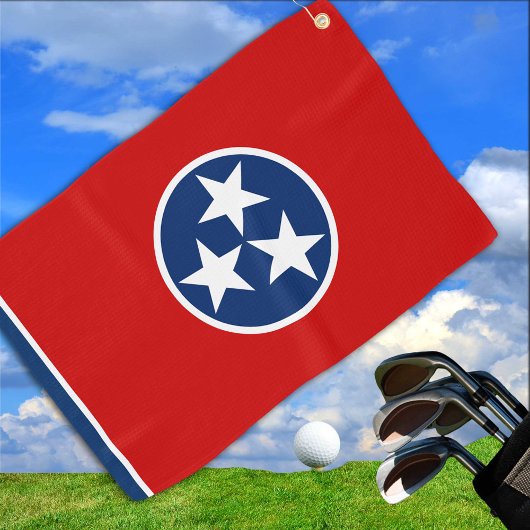 Tennessee Vlag & Tennessee State USA golf / sport Golfhanddoek