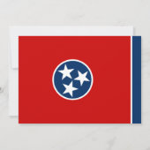 Tennessee vlag, vlag van Tennessee bruiloft Kaart (Achterkant)