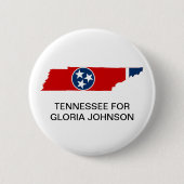 TENNESSEE voor Gloria Johnson Senaat BUTTON (Voorkant)