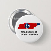 TENNESSEE voor Gloria Johnson Senaat BUTTON (Voorkant /achterkant)