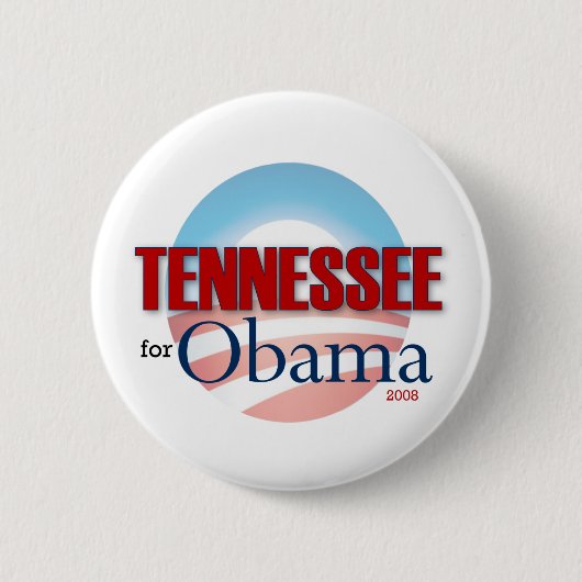 TENNESSEE voor Obama Ronde Button 5,7 Cm (Voorkant)