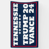 Tennessee voor Trump Vance 2024 Banner (Verticaal)