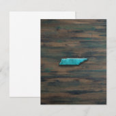 Tennessee Vorm Blauwgroen Bedankkaart (Voorkant / Achterkant)
