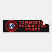 Tennessee Vrijwilligerskorps  Bumpersticker (Voorkant)