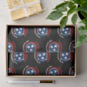 TENNESSEE VRIJWILLIGERSSTAATSVLAG TISSUEPAPIER (Geschenk)