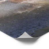 Tennessee Walker die door water loopt Poster (Hoek)