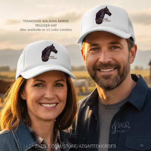 Tennessee Walker Gaited Horse Illustratie Trucker Pet