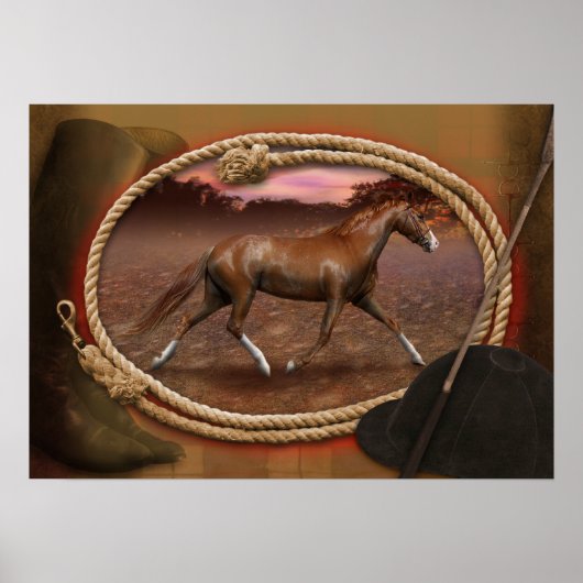Tennessee Walker Horse "The Trotter" Poster (Voorkant)