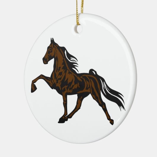Tennessee Walker Keramisch Ornament (Links)