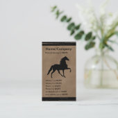 Tennessee Walker Silhouette Personal Business Visitekaartje (Staand voorkant)