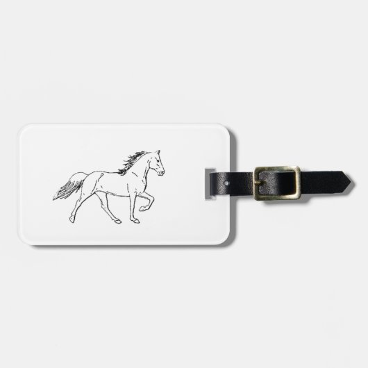 Tennessee Walking Horse Bagagelabel (Voorkant horizontaal)