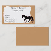 Tennessee Walking Horse Banner Profiel Visitekaartje (Voorkant / Achterkant)